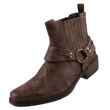 Mustang Mens Boots Ankle Boots Brown 4116-501/3 Western Cowboy