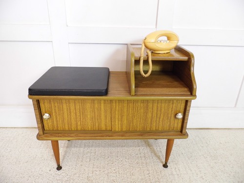 Vintage retro telephone seat - retro,