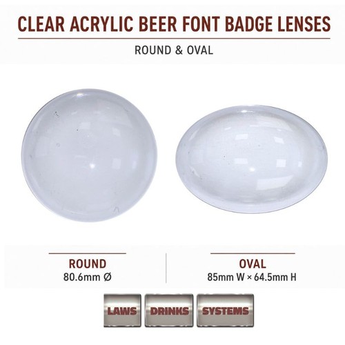 Clear acrylic beer pump font - pump,
