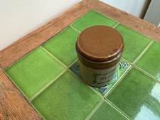 Moira Pottery Stoneware MUSTARD POT - Vintage Kitchenware cottage - Lidded