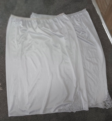 Bhs white half slips size - white,