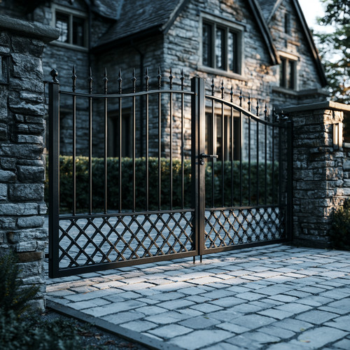 Bespoke wrought iron - wrought, driveway