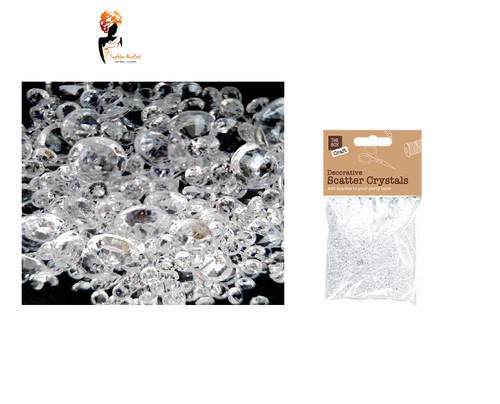 Clear wedding scatter - clear, crystals