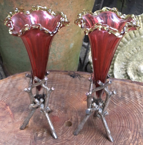 Antique victorian fluted ruby - victorian,