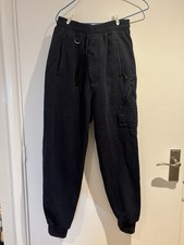 Y3 Adidas Joggers Drawstring Tracksuit Bottom Men’s Blue Black Size S