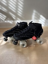Bont Prostar Suede Derby Professional Roller Skates Size 6/38 Black White Wheels