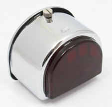 Chrome 'D' Lamp, full red