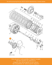 YAMAHA Nut, 90170-20274 OEM