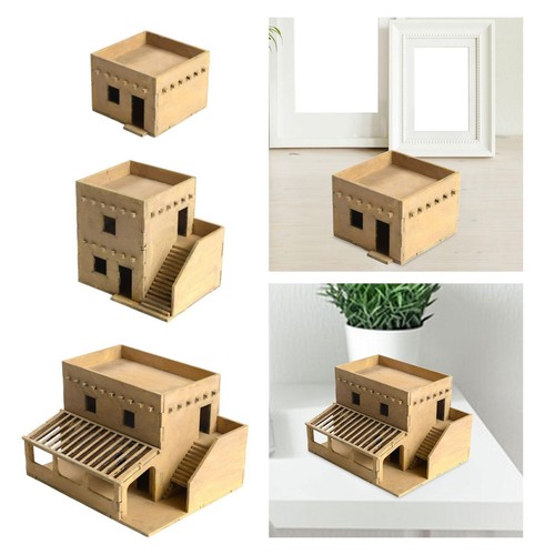Miniature wooden house - 1/72,