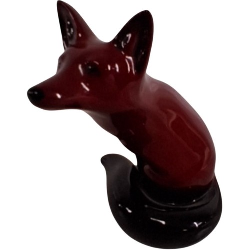 Royal doulton flambe fox - royal,