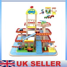 3 Storey Wooden Toy Garage