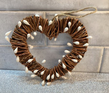 Brown Willow Woven Heart