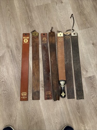 Vintage razor strop lot 7 - of,