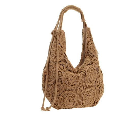 Premium crochet hobo bag - premium,
