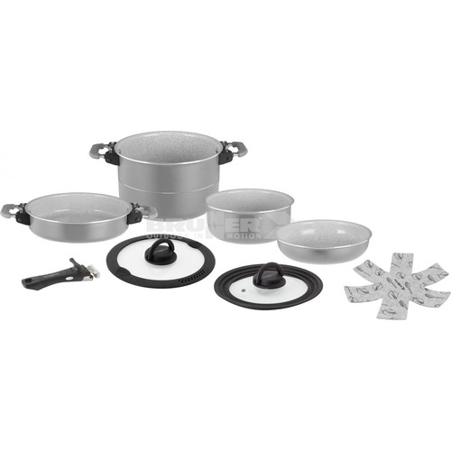 Stacking pot pan set - stacking,