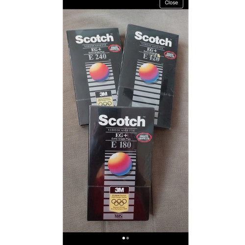 Scotch blank vhs tapes - blank, 3
