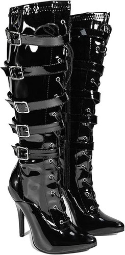 Women knee high lace - knee-high, lace-up