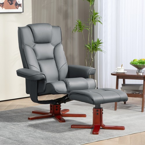 Recliner chair with footstool - recliner,