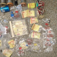 100+ Job Lot of Electronic Components - switches, VR, thyristors. Many unopened.
