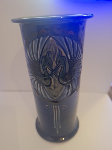 Brannam art nouveau vase - art,