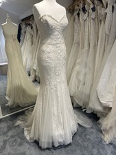 Enzoani bridal dress UK16 lace