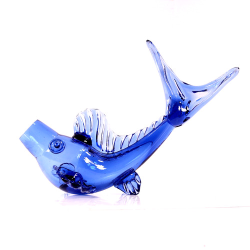 Murano glass fish figurine mid - glass,
