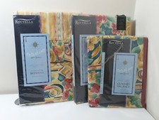 Vintage Jeff Banks Bedding, Curtains and Valance 66"x54"  Rectella Samba