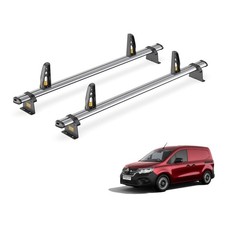 Renault Kangoo Roof Rack for 2021+ 2x Roof Bars, Loadstops - Van Guard Trade