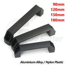 Heavy Duty Plastic Aluminium Door Pull Handle Industrial Commercial Black 90-180