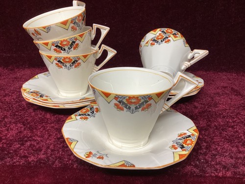 Set art deco cups - 6,