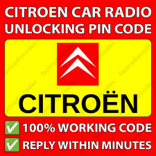 ✅CITROEN RADIO PIN CODE DS