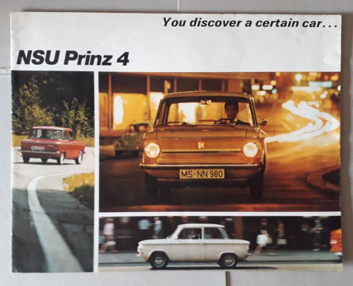 Nsu prinz brochure c 1968 - nsu,