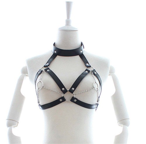 Chained open cup - chained, bra