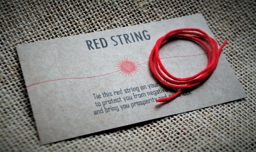 Kabbalah red string bracelet - string,