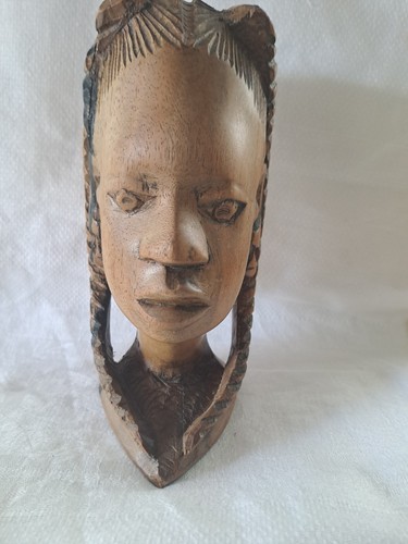 African female carved wooden - carved,
