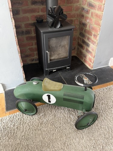 Vintage racing car metal pedal - racing,