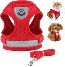 Pet Cat Dog Harness Vest & Walking Lead Leash Puppy Small Dogs Rabbit Collar XS
