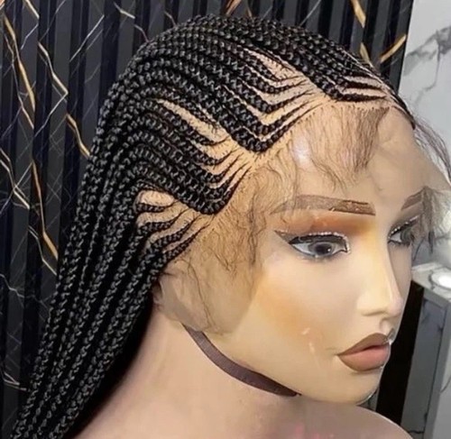 Six part braided wig for - six,