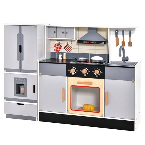 Wooden play kitchen kids - wooden,