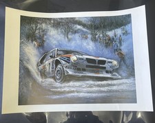 Lancia 037 Rally Poster Robin Owen Rallying Car