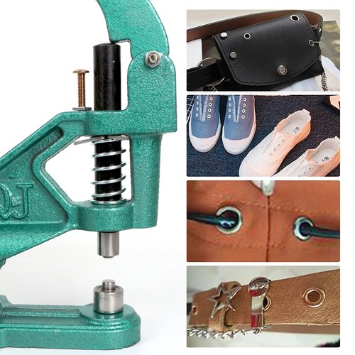 Hand press grommet - press, eyelet