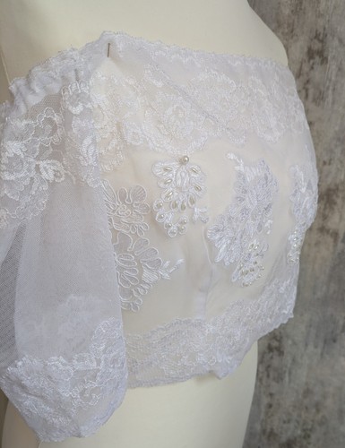 White tulle and lace - tulle, wedding