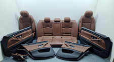 BMW 5 SERIES F10 MSPORT LCI FACELIFT INTERIOR BROWN TAN LEATHER SEATS DOOR CARDS