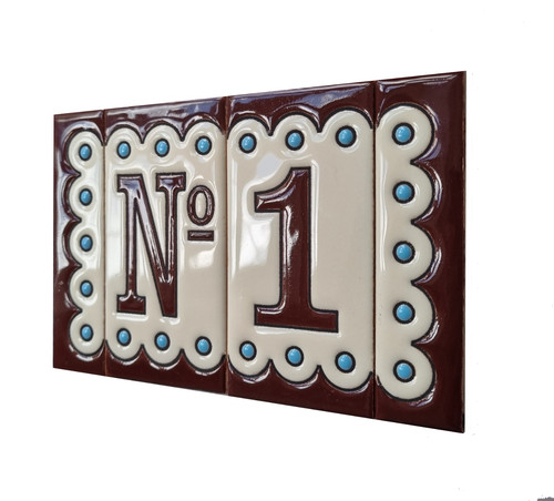 Hand painted ceramic brown - hand-painted,