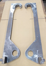 Pair of BM Volvo/JCB Loading Shovel Weld on Loader Brackets. 40mm Top Hook