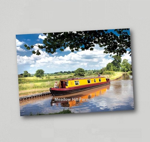 Fridge magnet canal barge - fridge,