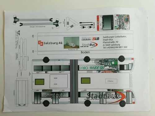 Rare vintage cut out bus - cut-out,