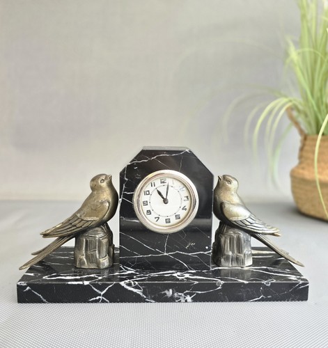 Art deco french mantel clock - deco,