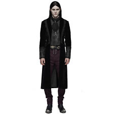 Punk Rave Gothic Vintage Victorian Steampunk Mens Coat - Royal Vampires