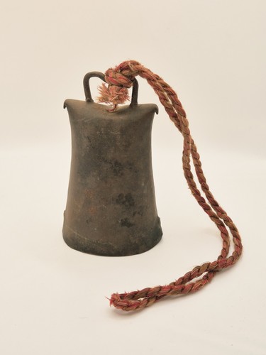 Vintage brass cow bell - bell, rustic